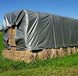 Міцний тент тарпаулін 2х3 м. щільністю 180 г/м2 з металевими посиленими люверсами, захист від сонця, вітру і.., фото 5
