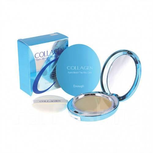 Зволожувальна компактна пудра з колагеном ENOUGH COLLAGEN Hydro Moisture Twoway Cake (Including Refill) #23 26