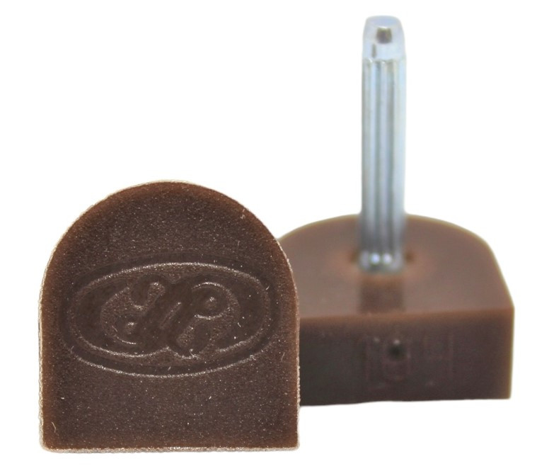 Поліуретанові набійки жіночі зі штирьком SIA №106 коричневий (Латвія) 18*18, фото 1