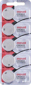 Батарейка MAXELL CR2032 LI.MIC 1PK ON 5 CARD (J)