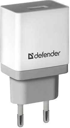 Мережевий зарядний пристрій DEFENDER (83571)UPA-21 Білий, 1xUSB, 5V / 2.1 А, фото 1