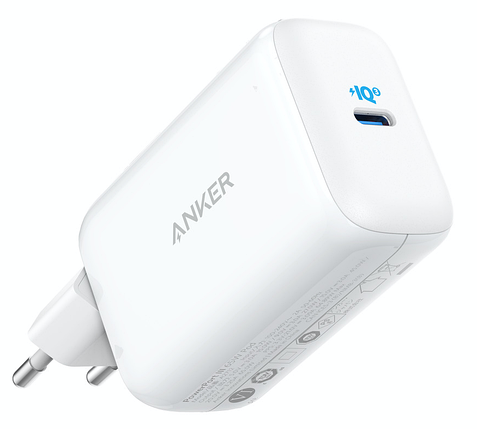 Мережевий зарядний пристрій ANKER PowerPort III — 65 W Pod PPS+GaN (Білий), фото 1