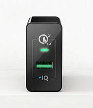 Мережевий зарядний пристрій ANKER PowerPort+ 1 with QC 3.0 & PowerIQ (Чорний), фото 3