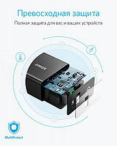 Мережевий зарядний пристрій ANKER PowerPort+ 1 with QC 3.0 & PowerIQ (Чорний), фото 6