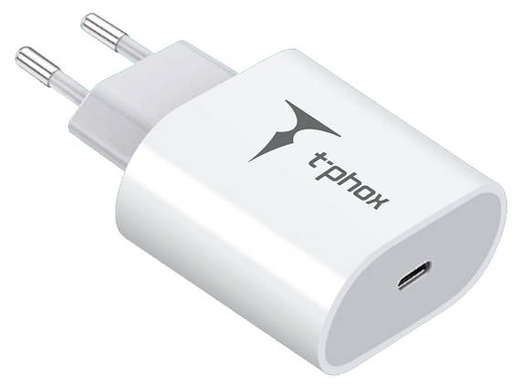 Мережевий зарядний пристрій T-PHOX iSpeed PD 20 W Charger (Білий), фото 1