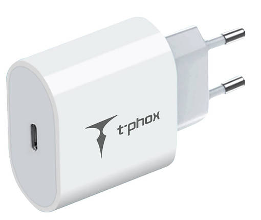 Мережевий зарядний пристрій T-PHOX iSpeed PD 20 W Charger (Білий), фото 3