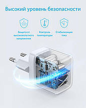 Мережевий зарядний пристрій ANKER PowerPort III 20W USB-C (Білий), фото 6