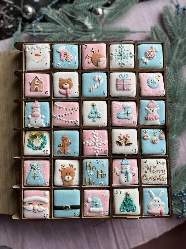 Новорічний Адвент календар на 30 пряничків, фото 1
