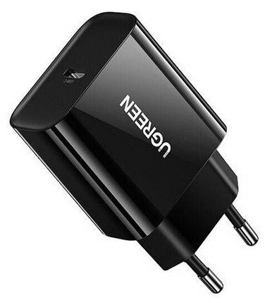 Мережевий зарядний пристрій UGREEN CD137 20 W Type-C PD Charger (Чорний), фото 1