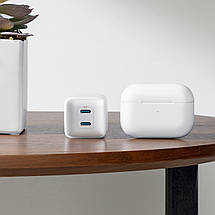 Мережевий зарядний пристрій ANKER PowerPort 521 Nano Pro — 40 W 2xUSB-C PIQ3.0 (Білий), фото 6
