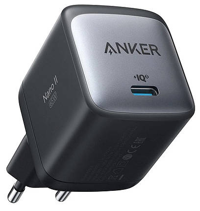 Мережевий зарядний пристрій ANKER PowerPort III Nano II 65 W USB-C (Чорний), фото 1