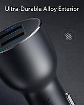 Автомобільний зарядний пристрій ANKER PowerDrive III — 36 W 2xUSB (Чорний), фото 5