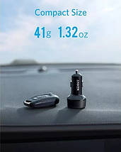 Автомобільний зарядний пристрій ANKER PowerDrive PD+ 2 - 20 W PD + 15 W USB (Чорний), фото 5