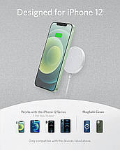 Бездротовий зарядний пристрій ANKER PowerWave Select+ Magnetic Pad (Серый), фото 4