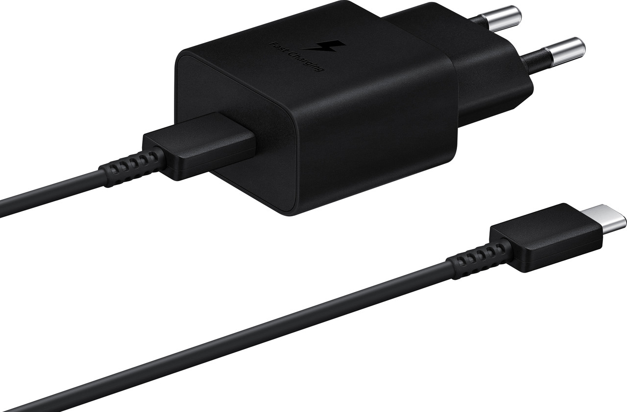 Мережевий зарядний пристрій SAMSUNG 15 W Power Adapter Type-C+Cable Black /EP-T1510XBEGRU