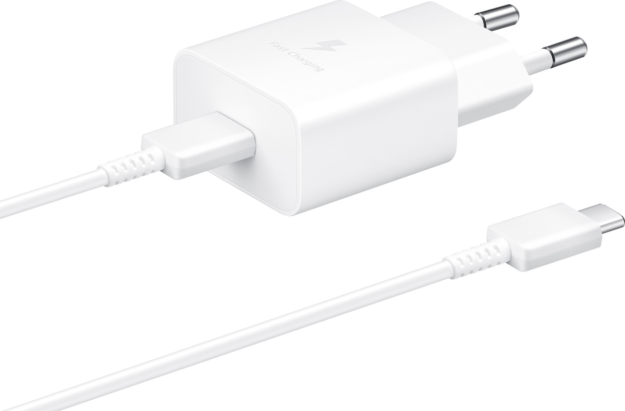 Мережевий зарядний пристрій SAMSUNG 15 W Power Adapter Type-C+Cable White /EP-T1510XWEGRU