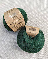 Пряжа Gazzal Baby Alpaca — 46011 темно-зелений