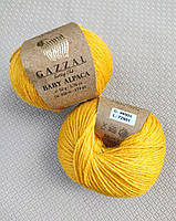 Пряжа Gazzal Baby Alpaca — 46003 жовтий