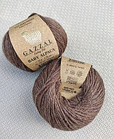 Пряжа Gazzal Baby Alpaca - 46002 кофе с молоком