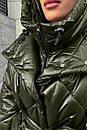 Жіночий капор з плащовки Льє колір хакі знімний капюшон, фото 2