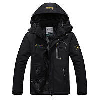 Зимняя тактическая куртка на меху, черный - размер 4ХЛ размер на выбор