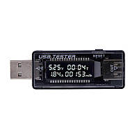 USB тестер, ЮСБ тестер KEWEISI KWS-V21, поддерживает быстрые зарядки QC2