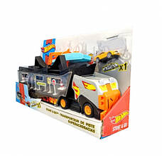 Автовоз hot wheels вантажівка транспортер автотрек із запуском Гонка qq 8840, фото 4