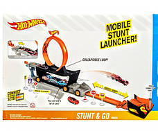 Автовоз hot wheels вантажівка транспортер автотрек із запуском Гонка qq 8840, фото 6