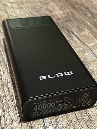 Зовнішній портативний акумулятор Power Bank Blow 400000mah 2xusb швидке заряджання, фото 1