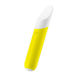 Мінівібратор із гнучким язичком Satisfyer Ultra Power Bullet 7 Yellow, 13,5х2,4 см.