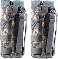 R.SASR тактический держатель для бутылки с водой Molle на шнурке,цвет ACU-2Pack, 2 шт