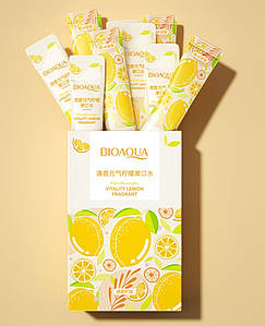Ополіскувач для рота з лимоном BIOAQUA Fragrance Vitality Lemon Mouthwash (10 мл*20 шт.)