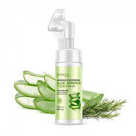 Пінка для вмивання зі щіточкою Bioaqua Aloe Vera Refresh and Moisture (120 мл)