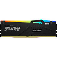 Kingston Память для ПК DDR5 6000 16GB FURY Beast Black RGB