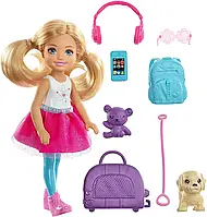 Лялька Барбі Челсі та набір для подорожей Barbie Travel Chelsea Doll Mattel