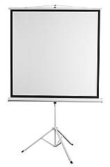 2E Екран на тринозі, 1:1, 96", (1.72*1.72 м)