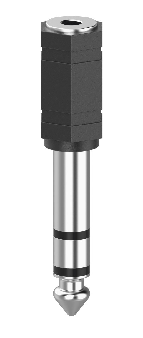 HAMA 6.3 mm Jack - 3.5 mm Jack Stereo Black