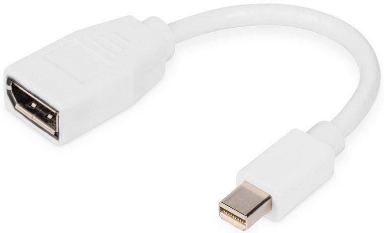 Digitus Адаптер mini DP - DP, M/F, 0.15m, white