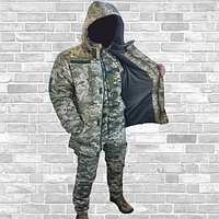 Зимняя военная форма (с 46 по 60р) Пиксель водоотталкивающий тактический костюм камуфляжный