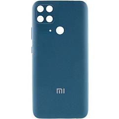 Чохол Silicone Cover Full Camera (AA) для Xiaomi Redmi 10C Синій / Cosmos blue, Full camera