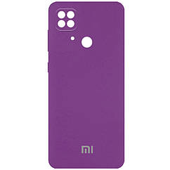 Чохол Silicone Cover Full Camera (AA) для Xiaomi Redmi 10C Фіолетовий / Grape, Full camera