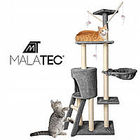 Когтеточка-будиночок для кішок,царапка Malatec 138см