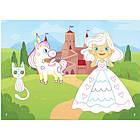 Розмальовки з кольор.контурами і наліпками Принцеси (укр) 17х22,5см 8стор арт. 3767, фото 2