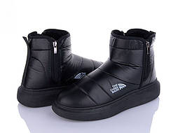 Чоловічі теплі чорні дутики, що не промокають, на хутрі 42-го розміру