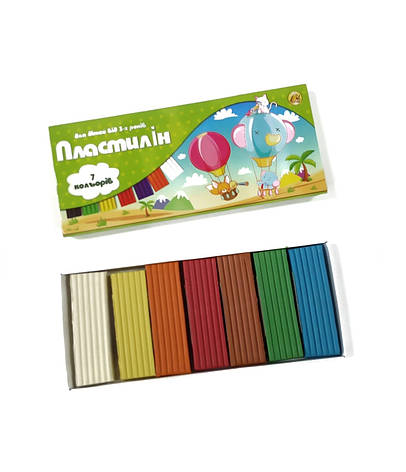 Пластилін 300гр. 7кол. 11574 Тетрада, фото 1