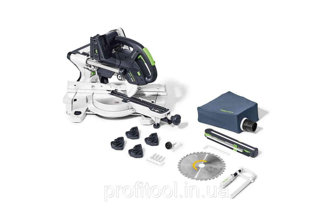 FESTOOL Акумуляторна торцювальна пилка KAPEX KSC 60 EB Basic (576847), фото 1