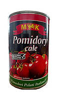 Помидоры консервированные целые в собственном соку Pomidory cate M&K 400г