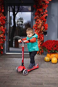 Самокат триколісний Best Scooter Maxi Максі складний, Червоний 92606