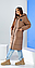 Жіноча зимова куртка довга тепла на змійці з капюшоном стьобана на силіконі 250, чорна, бежева, хакі, фото 2
