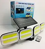 Вуличний ліхтар із сонячною панеллю Solar light KXK 601 240 COB з датчиком руху